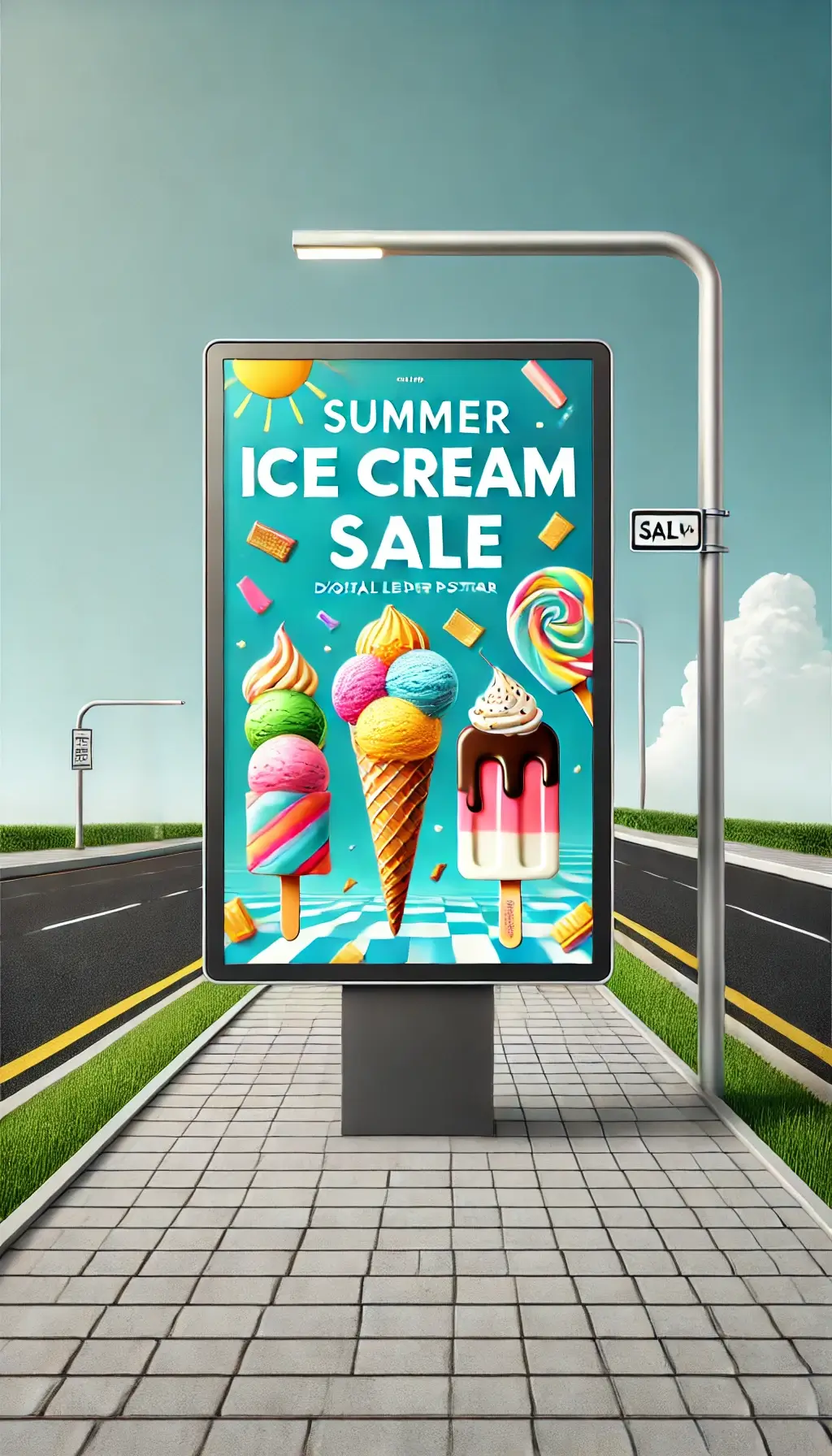LED Poster Ice cream